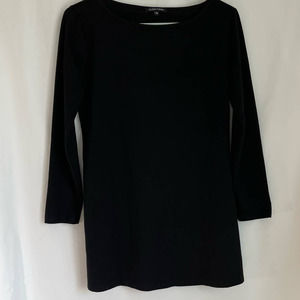 Eileen Fisher Tunic Top Long Sleeve Black Size M